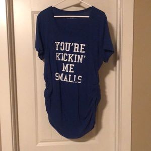 Blue Maternity Shirt